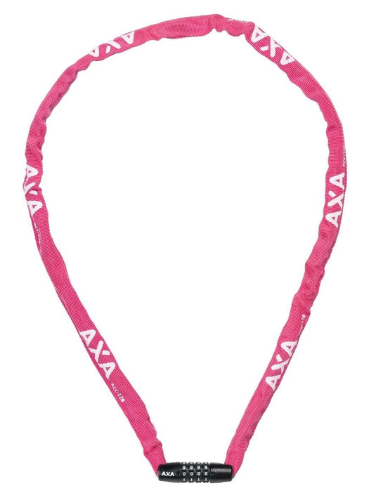Axa kettingslot rigid rcc code 120x3,5 met polyester hoes - roze