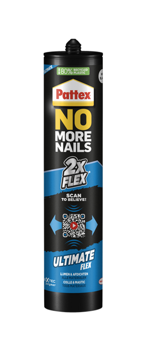 Pattex 1070177 - no more nails ultimate flex wit 3 | 6 stuks