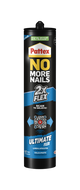 Pattex 1070179 - no more nails ultimate flex zwart 390g | 6 stuks