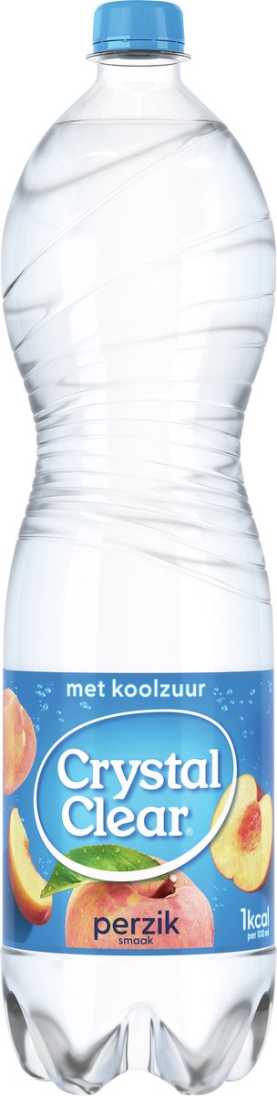 Crystal clear - perzik - 6 x 1,5 liter - koolzuurhoudend