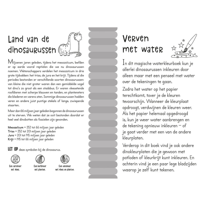 Load image into Gallery viewer, Magisch waterkleurboek - Dino's
