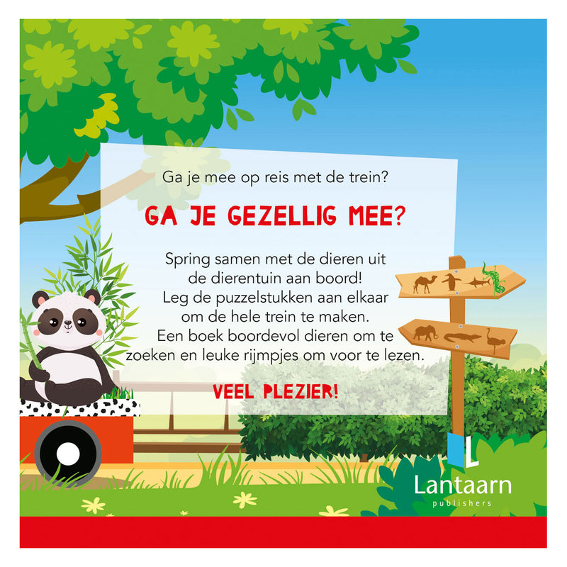 Load image into Gallery viewer, Boek en Puzzeltrein Dierentuin

