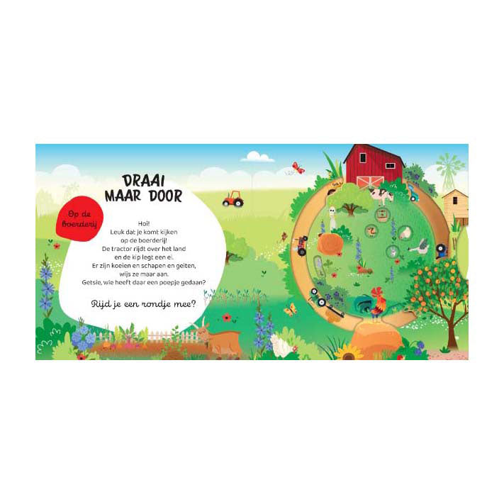 Load image into Gallery viewer, Lantaarn publishers draai maar door - boerderij kartonboek
