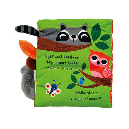 Load image into Gallery viewer, Lantaarn publishers van wie is deze staart? bosdieren babyboek
