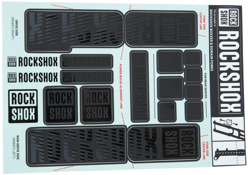 Rockshox decor set decal set stealth
