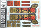 Rockshox decor set decal set gold orange