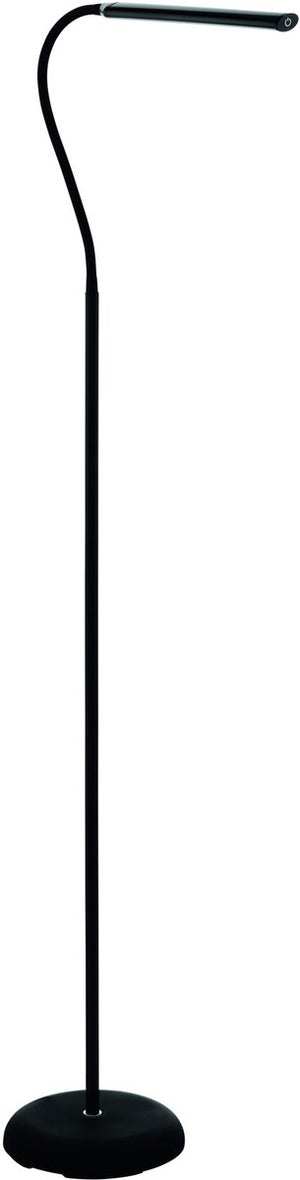 Eglo laroa vloerlamp - staande lamp - leeslamp - led - 130 cm - zwart - dimbaar