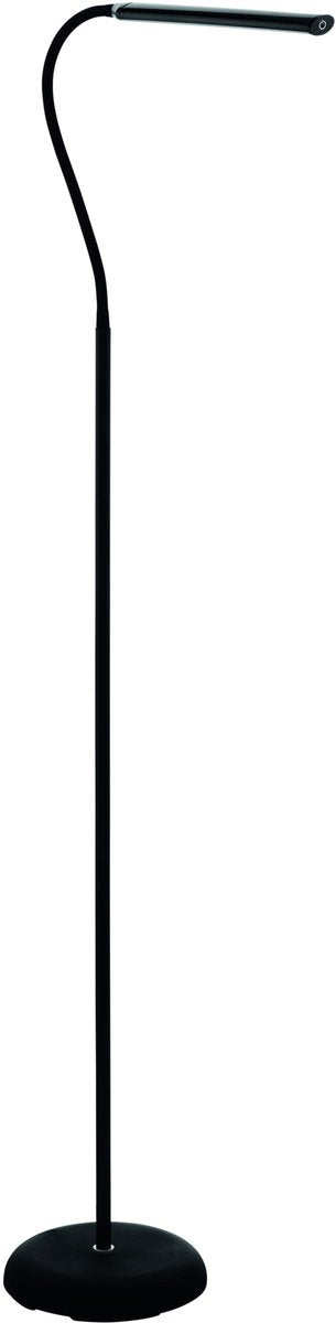 Eglo laroa vloerlamp - staande lamp - leeslamp - led - 130 cm - zwart - dimbaar