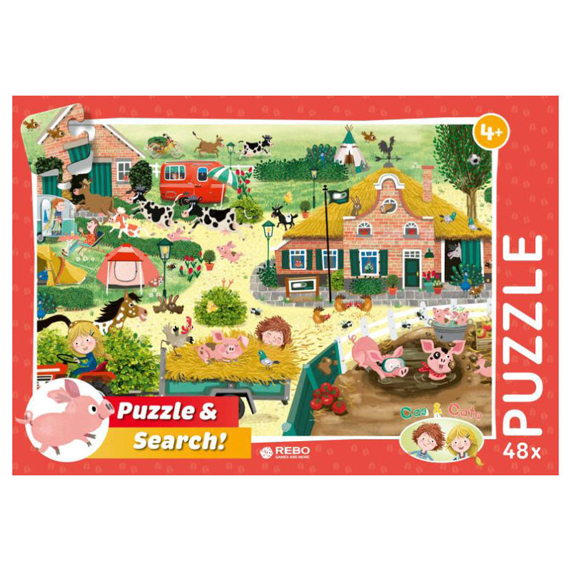 Load image into Gallery viewer, Rebo publishers puzzel cas cato boerderij, 48st.
