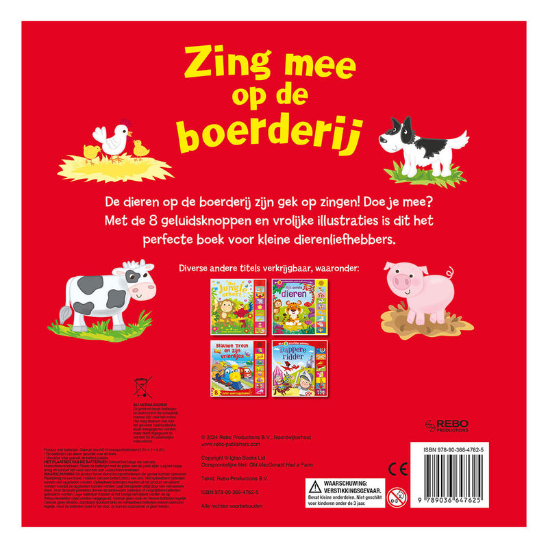 Load image into Gallery viewer, Rebo publishers geluidboek zing mee op de boerderij
