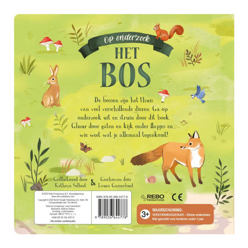 Load image into Gallery viewer, Rebo publishers het bos op onderzoek flapjesboek
