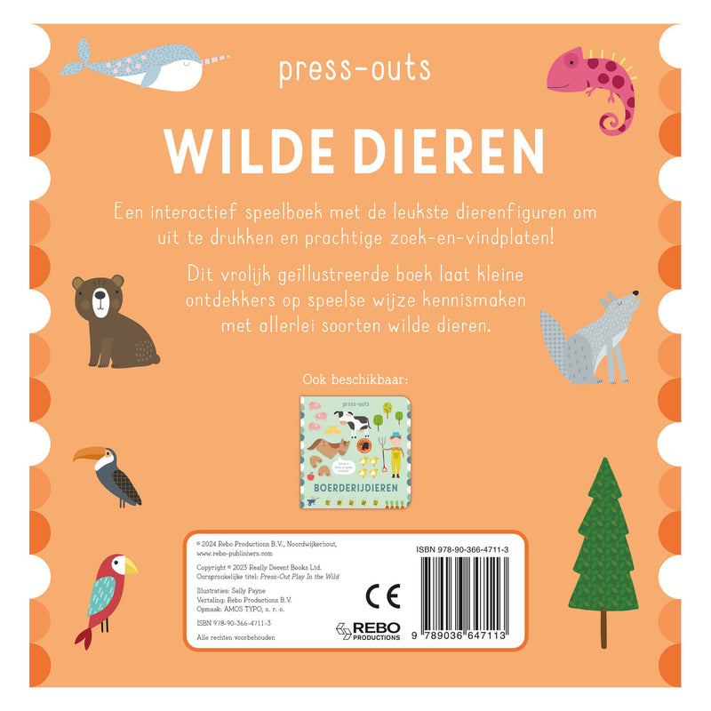 Load image into Gallery viewer, Rebo publishers kartonboek press-outs - wilde dieren
