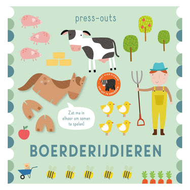 Rebo publishers kartonboek press-outs - boerderijdieren