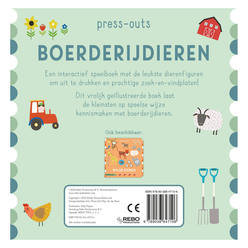 Load image into Gallery viewer, Rebo publishers kartonboek press-outs - boerderijdieren
