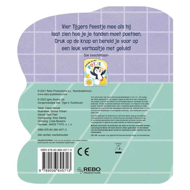 Load image into Gallery viewer, Rebo publishers tijger leert tandenpoetsen geluid
