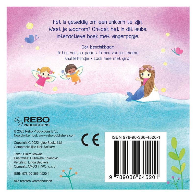 Load image into Gallery viewer, Rebo publishers unicorn - vingerpopboekje
