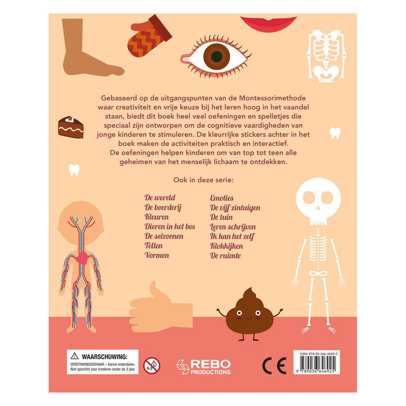 Load image into Gallery viewer, Rebo publishers menselijk lichaam-leukste oefenboek
