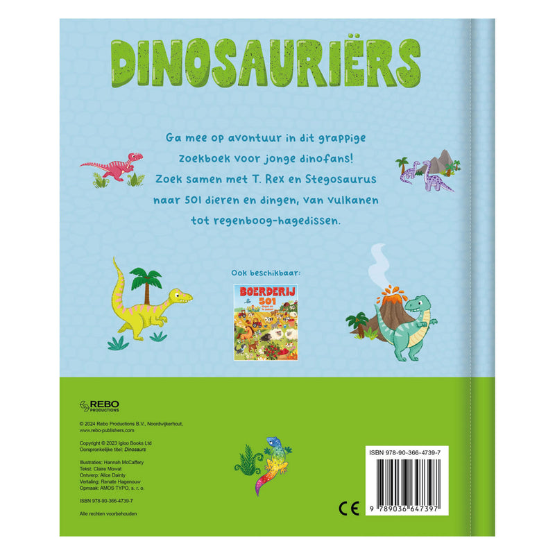 Load image into Gallery viewer, Rebo publishers dinosauriers - 501 dingen zoeken!
