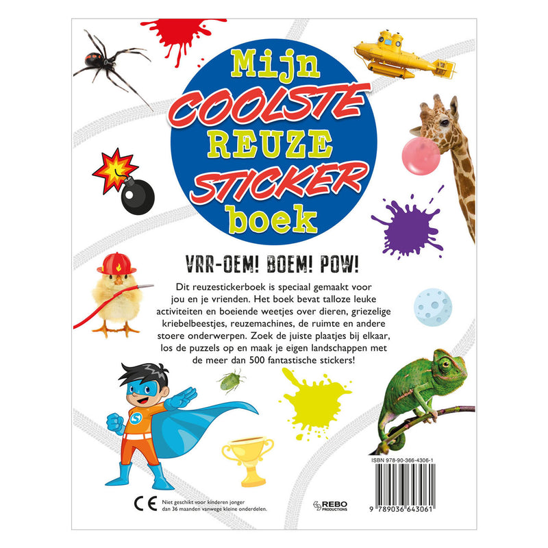 Load image into Gallery viewer, Rebo publishers mijn coolste reuzestickerboek
