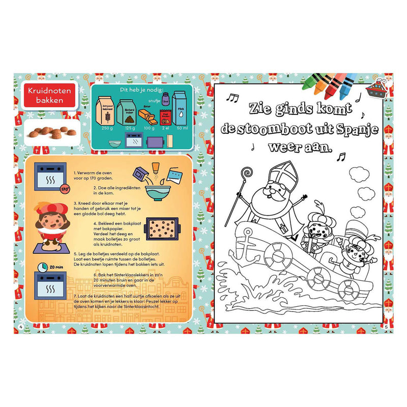 Load image into Gallery viewer, Rebo publishers sinterklaas pietendiplomaboek met stickers
