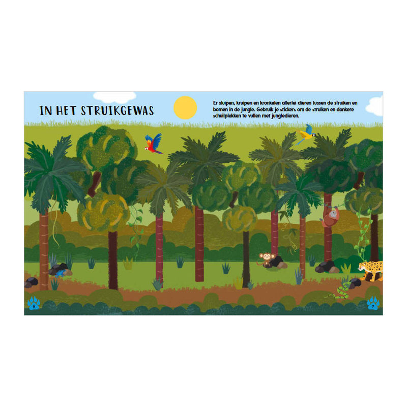 Chargez l'image dans la visionneuse de la galerie, Rebo publishers doeboek jungle - 1000 stickers
