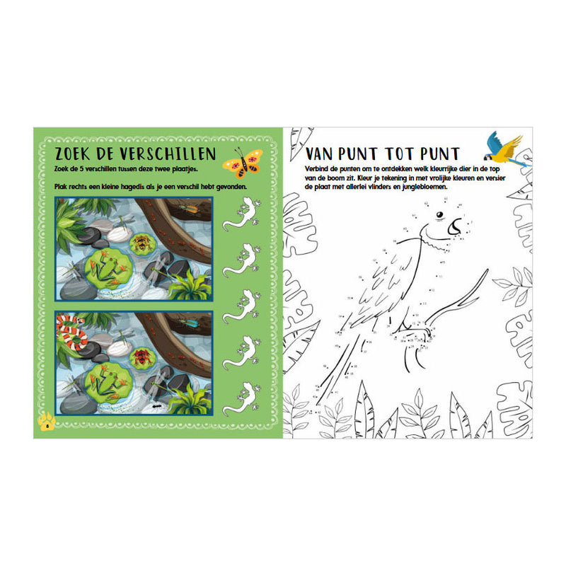 Chargez l'image dans la visionneuse de la galerie, Rebo publishers doeboek jungle - 1000 stickers
