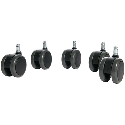 Wielen harde vloer diameter 60mm pennen 10mm zwart
