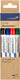 Legamaster viltstift tz140 whiteboard rond assorti 1mm 4stuks
