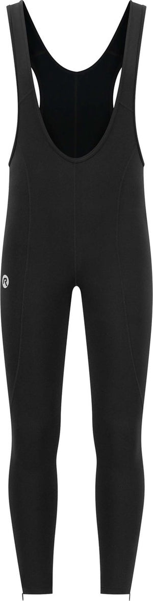 Rogelli core lange fietsbroek heren met bretels - zonder zeem - lange wielrenbroek - zwart - maat xs