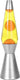 I-total lavalamp - lava lamp - sfeerlamp - 40x11 cm - glas aluminium - 30w - geel met oranje lava - zilvergrijs - xl1786