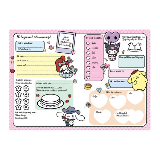 Hello kitty cinnamoroll vriendjes - vriendenboekje