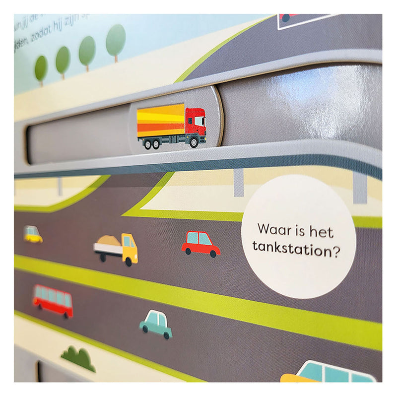 Chargez l'image dans la visionneuse de la galerie, Gottmer uitgevers groep een rondje met de vrachtwagen - kartonboekje

