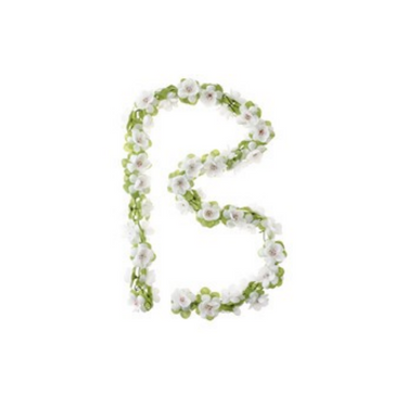 Basil Roses Garland - bloemenstreng - wit
