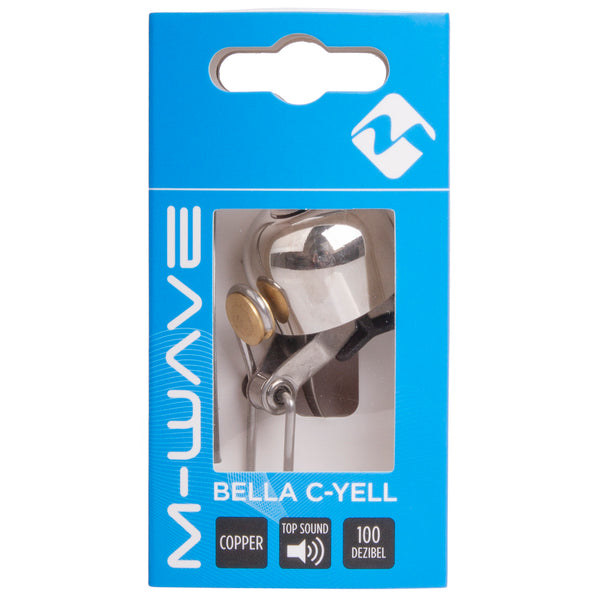 Fietsbel M-Wave Bella C-Yell ø30mm - zilver