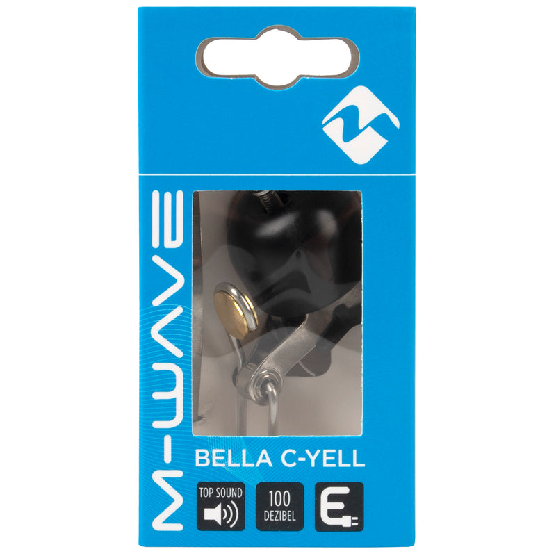 Load image into Gallery viewer, M-wave minibel bella c-yell mini bell c-yell black
