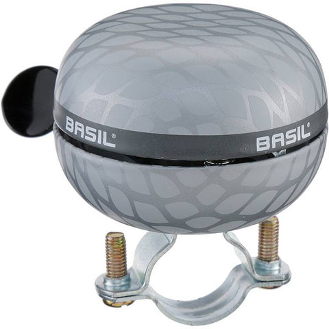 Basil Noir Bell ding dong 60mm metallic zilver 50463