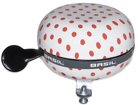 Basil Big Bell Polkadot 80mm ding dong white red 50398