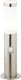 Brilliant doddy - buitenlamp - sokkel - ip44 - e27 max 1x40w - chroom