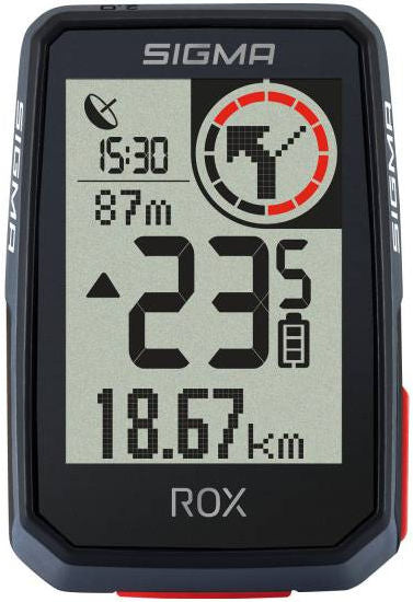 Sigma fietscomputer Rox 2.0 GPS top mount zwart