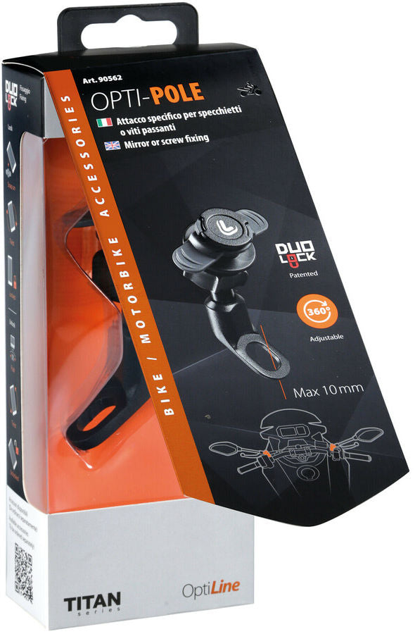 Load image into Gallery viewer, Lampa Opti-Pole houder voor spiegel of schroefbevestiging
