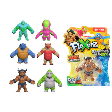 Toi-toys fun anti stressfiguur -flexerz-3st 6cm rekbaar 2ass