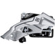 Shimano voorderailleur 3 x 9-speed altus fd-m2000 top swing - dual pull met lage klem - 40t (66-69°) - zwart zilver