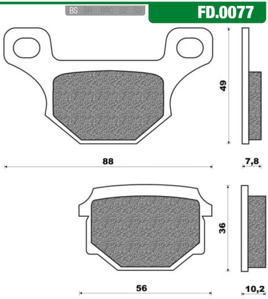 Newfren remblokset fd0077