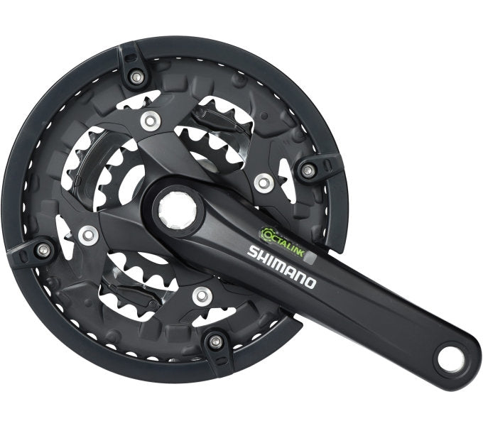 Crankstel 9 speed Shimano Alivio FC-T4010 Octalink met 175mm crankarm 44 x 32 x 22T - zwart