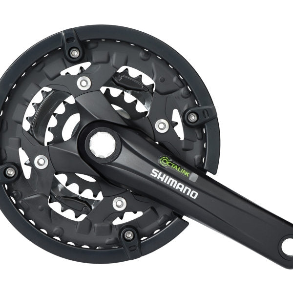 Crankstel 9 speed Shimano Alivio FC-T4010 Octalink met 175mm crankarm 44 x 32 x 22T - zwart