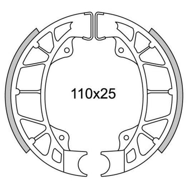 Newfren Remsegmentset GF0261 LX-50 Achter, Skipper, Hexagon-125