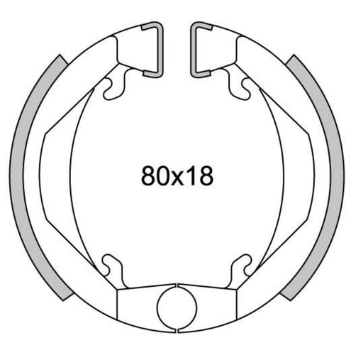 Newfren Remsegmentset GF1143 Maxi Camino ø80mm