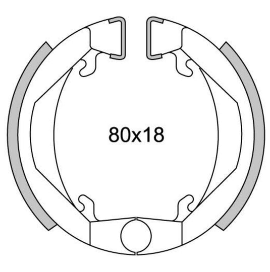 Newfren Remsegmentset GF1143 Maxi Camino ø80mm