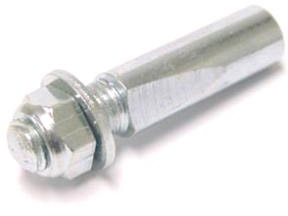 Algi crankspie ø9,5mm - zilver