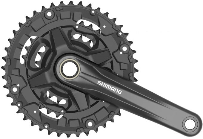 Load image into Gallery viewer, Shimano crankstel Altus MT2103 44-32-22 9V 175mm Zwart
